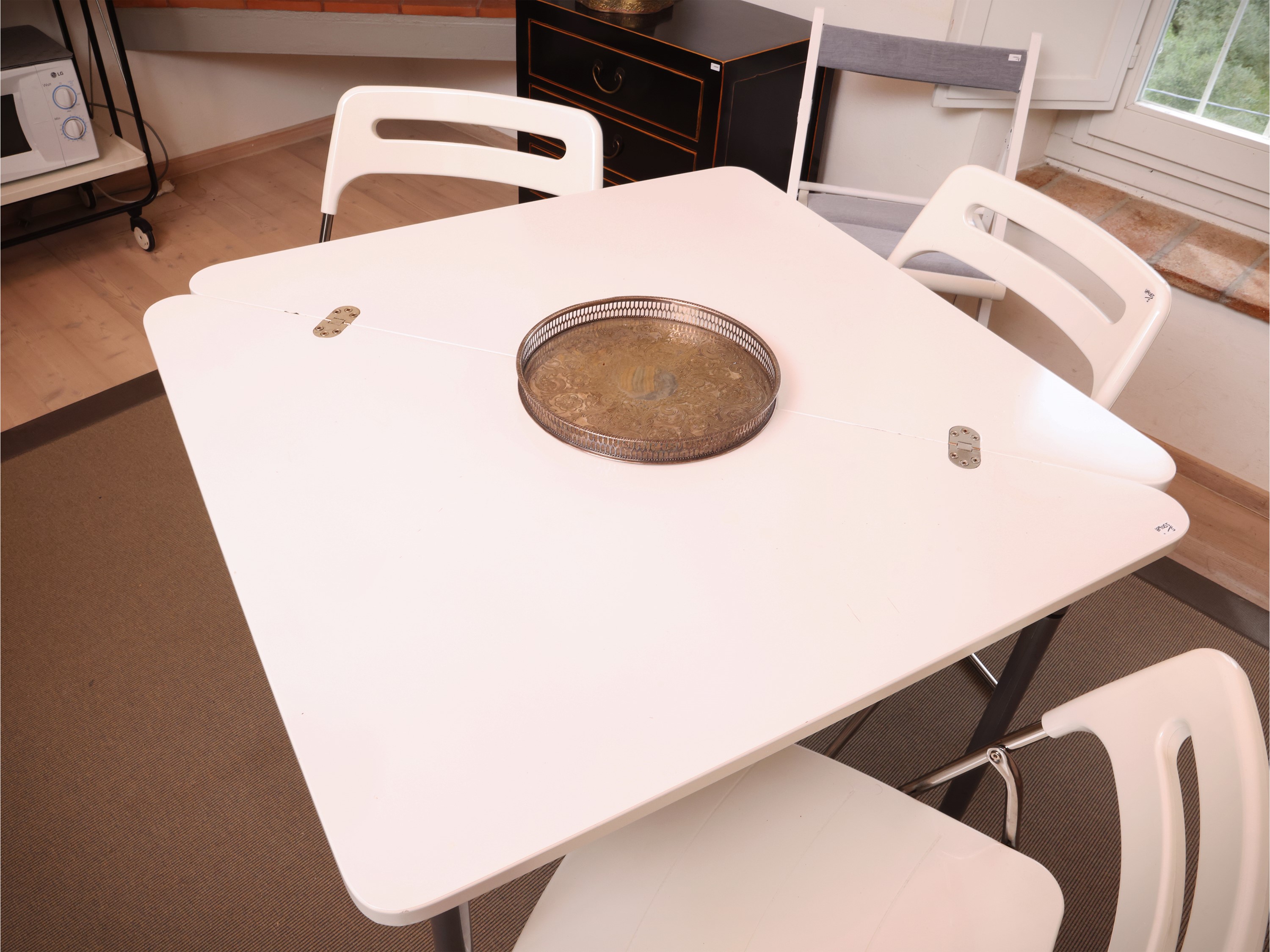 Tavolo da Cucina in Laminato Bianco