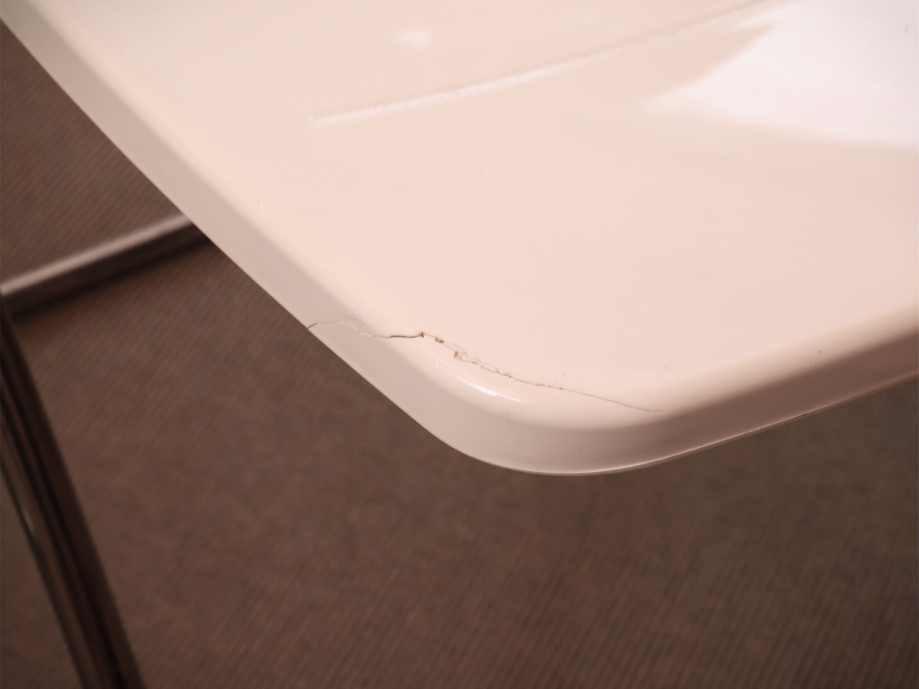 Tavolo da Cucina in Laminato Bianco