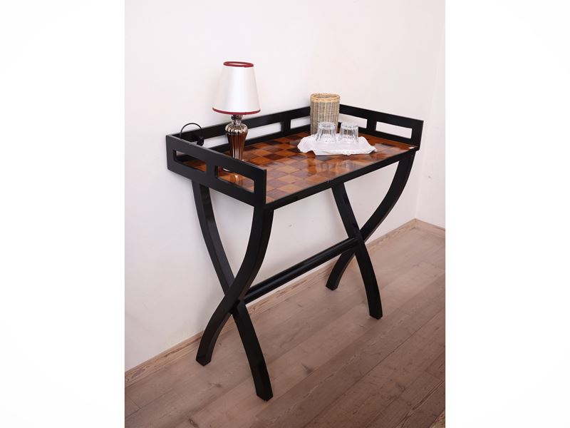 Tavolino da Appoggio in Legno Ebanizzato