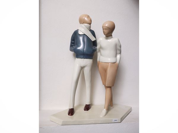 Capodimonte porcelain group