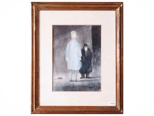 Nino Tirinnanzi : Characters on the street  - Auction The Modern House - Maison Bibelot - Casa d'Aste Firenze - Milano