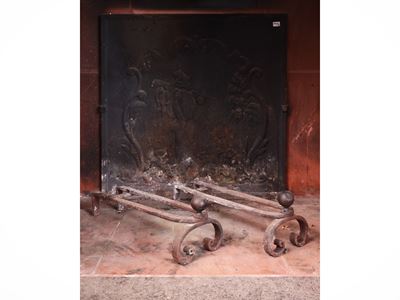 Placca da camino in ghisa, 60 × 60 cm
