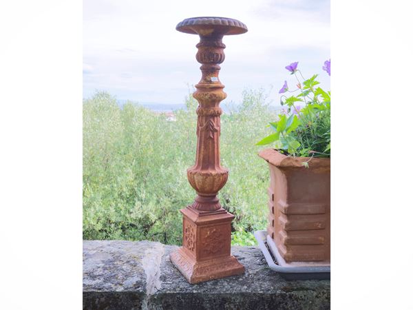 Grande torciera in ferro  (fine del XIX secolo)  - Asta La casa moderna - Maison Bibelot - Casa d'Aste Firenze - Milano