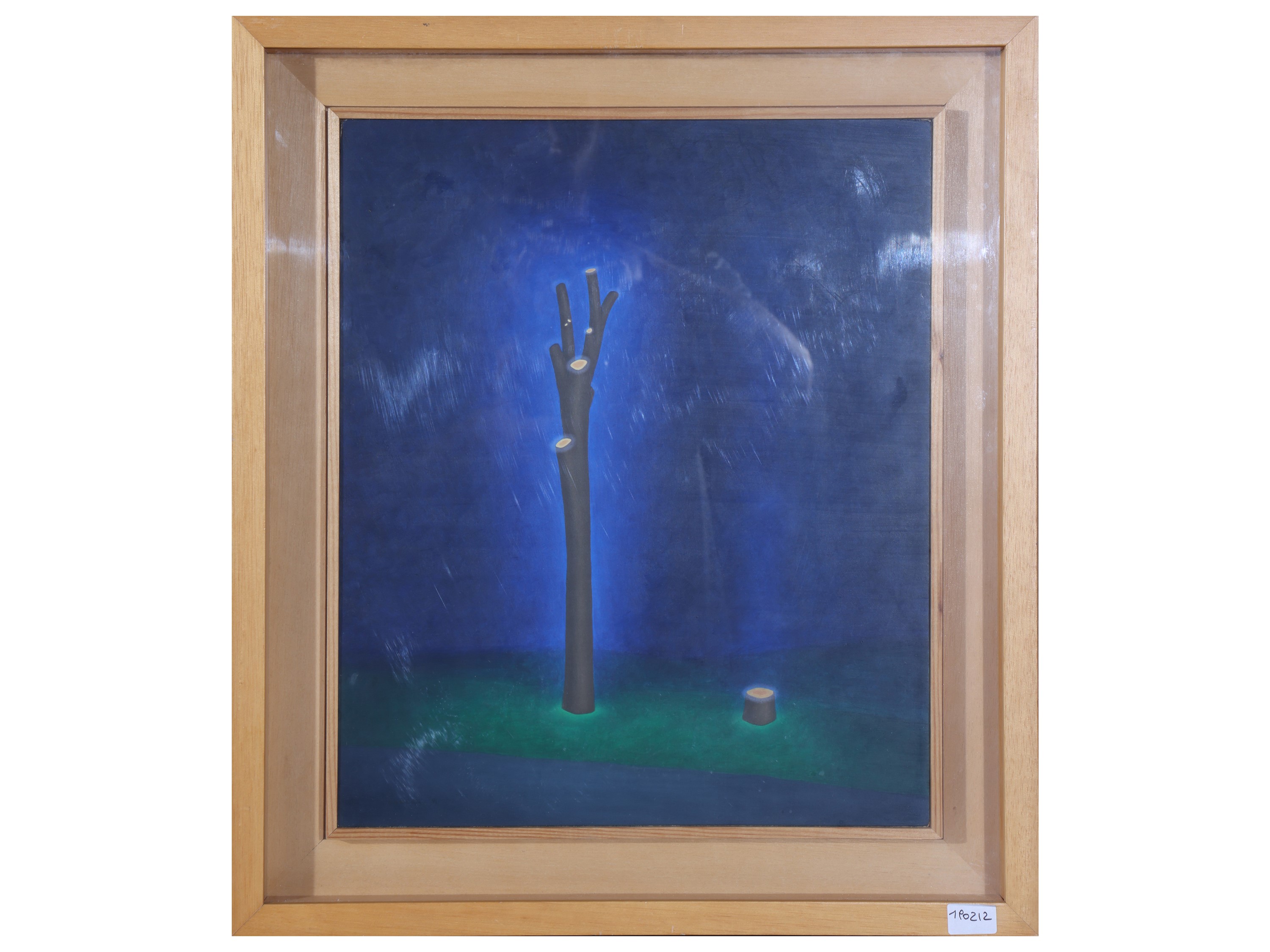 Gianluca Sgherri - La pota (1991), olio su tavoletta