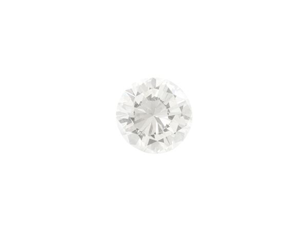 A brilliant cut diamond of 2.93 ct ring in 18K yellow gold, diamond with IGI certified