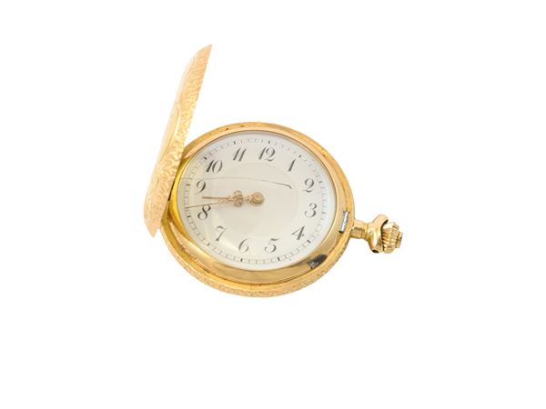 Piccolo orologio da tasca in oro giallo 14Kt