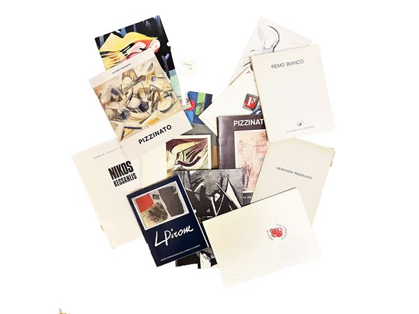Miscellany of exhibition catalogs of 20th century artists