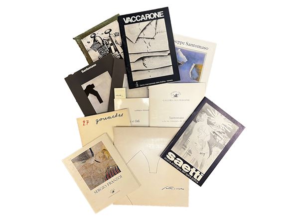 Miscellany of exhibition catalogs of Italian artists of the 20th century