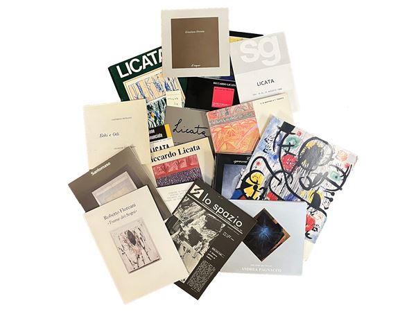 Miscellanea di cataloghi di mostre di artisti italiani del XX secolo  - Asta Opere su carta - Maison Bibelot - Casa d'Aste Firenze - Milano