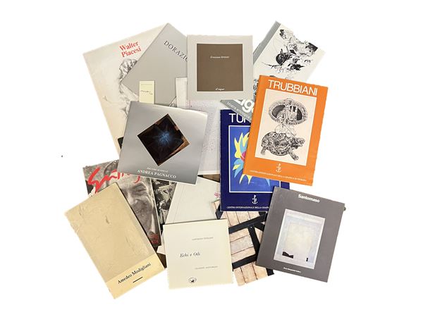 Miscellanea di cataloghi di mostre di artisti italiani del XX secolo  - Asta Opere su carta - Maison Bibelot - Casa d'Aste Firenze - Milano