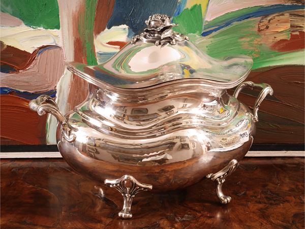 Large silver tureen, Palmirotti Alessandria