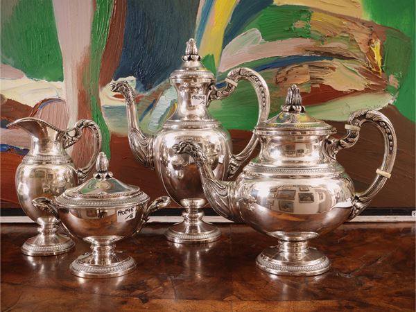 Set da tè e caffè in argento