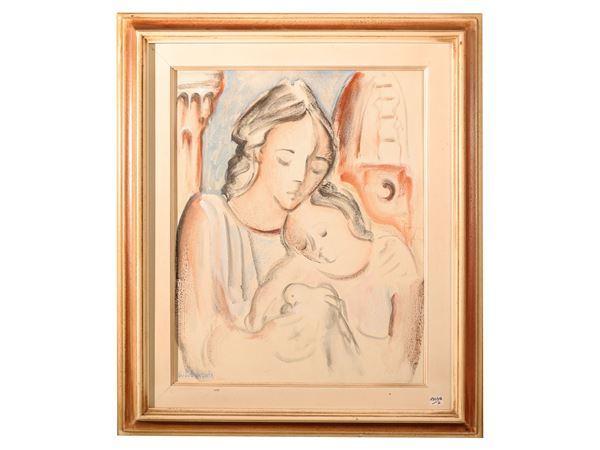 Nudi e chitarra - Madre e figlia