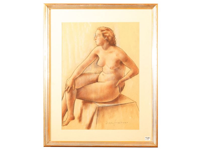 Studi di figure femminili e Paesaggio