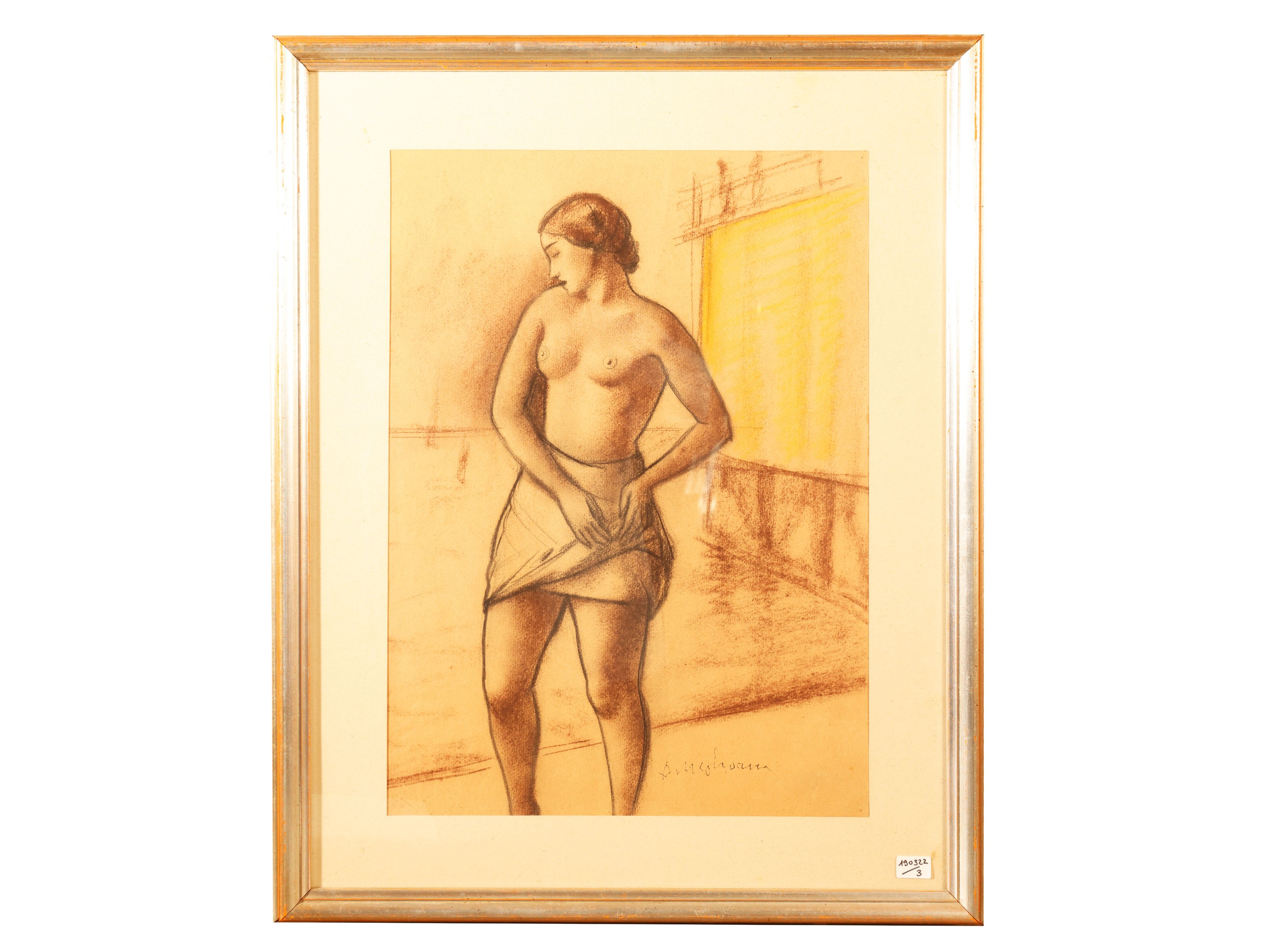 Studi di figure femminili e Paesaggio