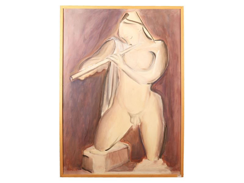 Giorgio Polykratis - Figura con flauto