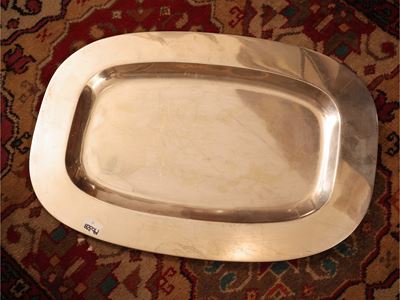 Teghini Firenze, Vassoio da portata in argento, forma ovale