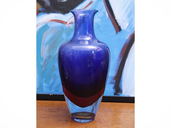 Vaso Flavio Poli per Seguso Vetri d'Arte in vetro sommerso