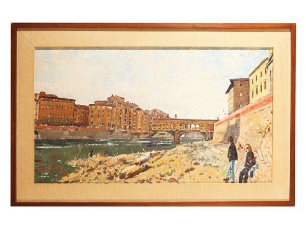 Fosco Pavi - Veduta di Firenze dai Renaioli 1982