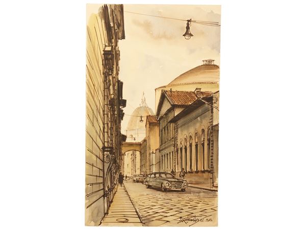 Abramo Scortecci - Vedute di Firenze 1955/56