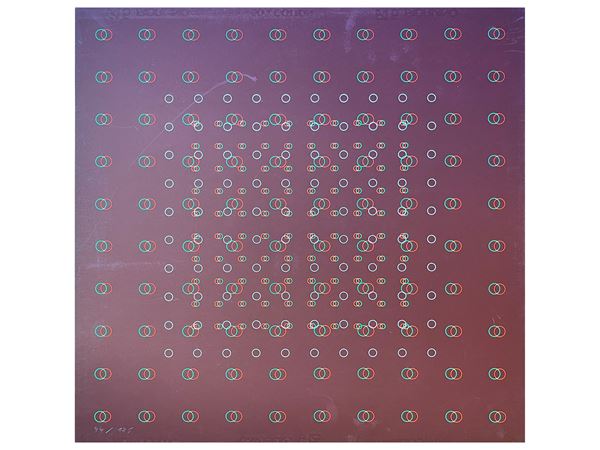 Stroboscopic drawing with circles 1984