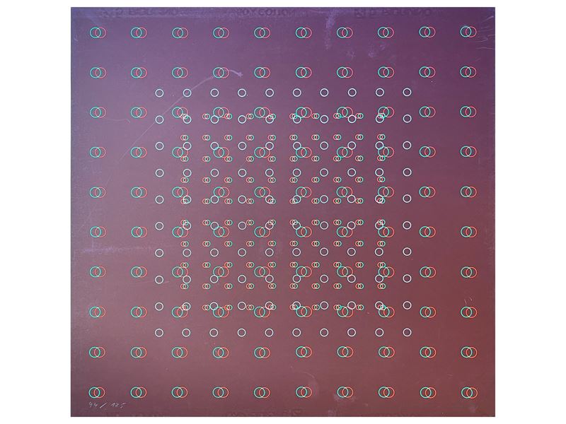 Stroboscopic drawing with circles 1984