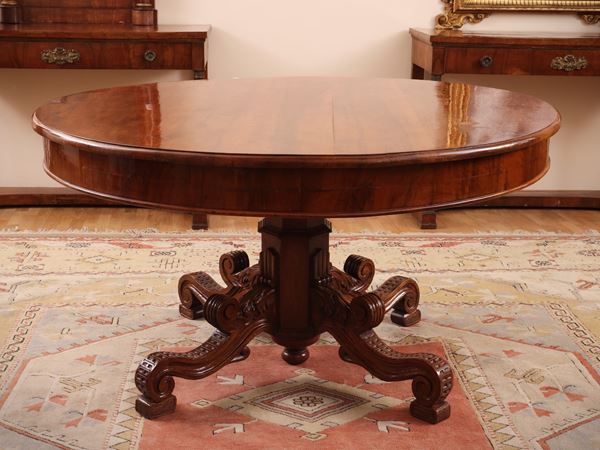 Large mahogany center table