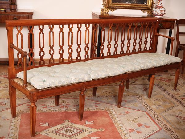 Cherry bench sofa