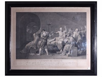 La mort de Socrate (1805) — incisione