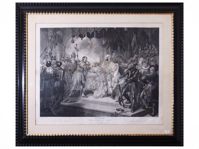 Richard II – Atto IV, Scena I (incisione da dipinto di M. Brown)