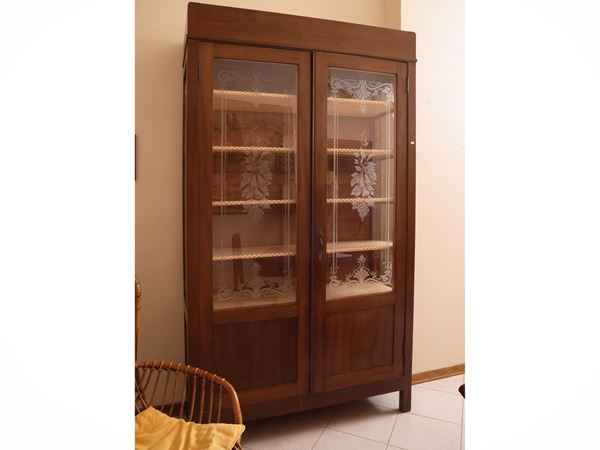 Showcase in soft wood