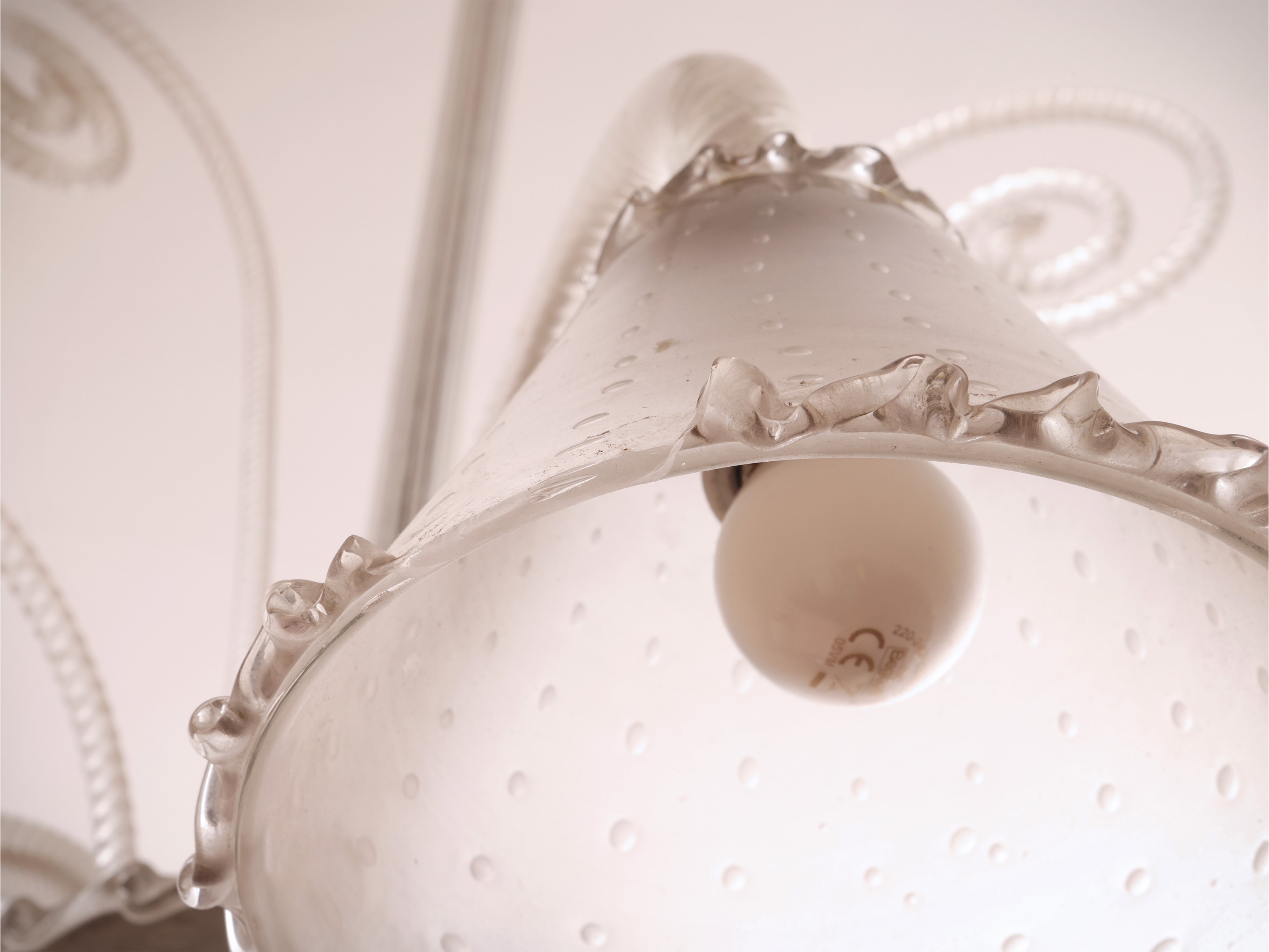 Lampadario in Vetro Soffiato di Murano