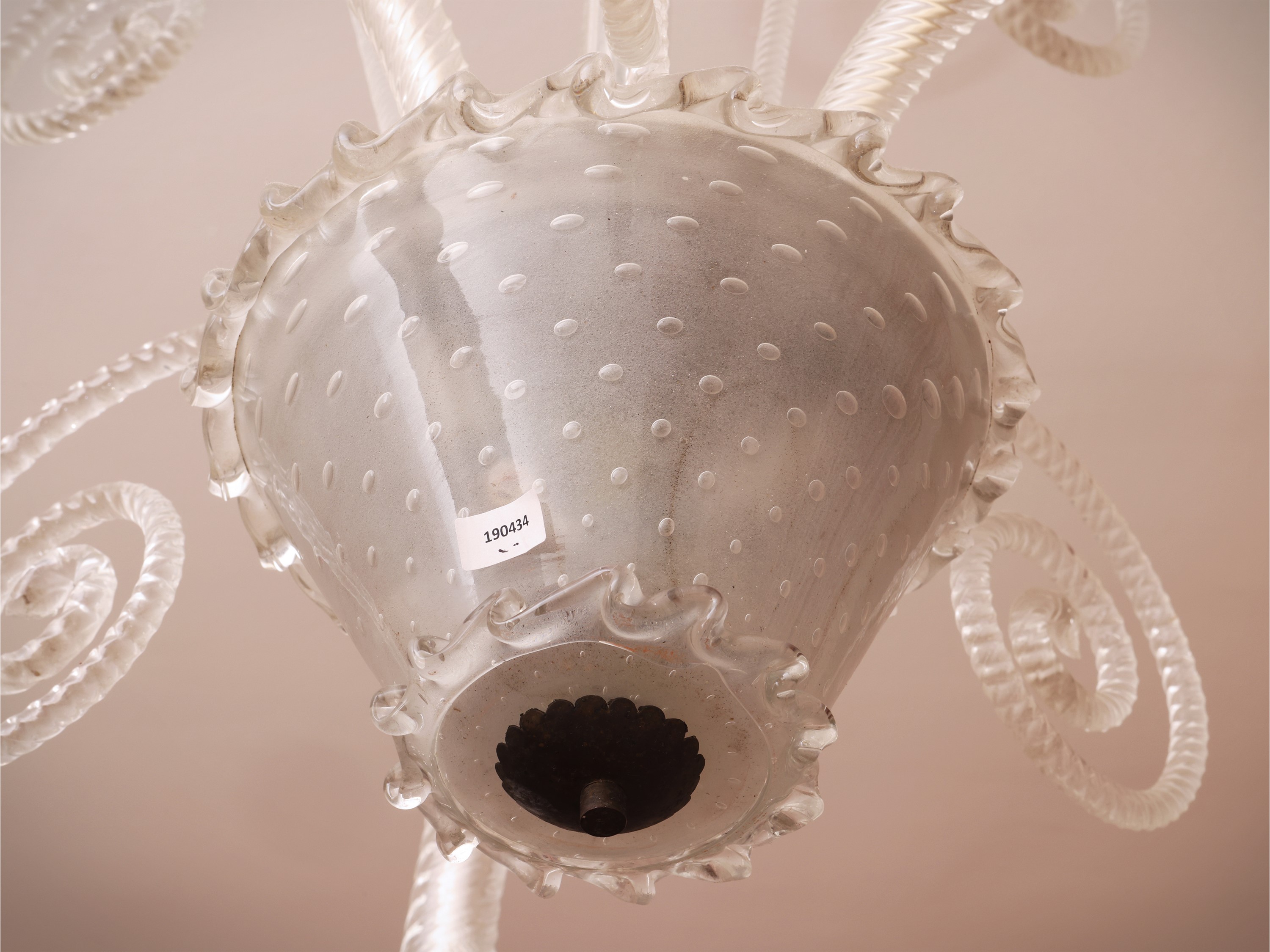 Lampadario in Vetro Soffiato di Murano
