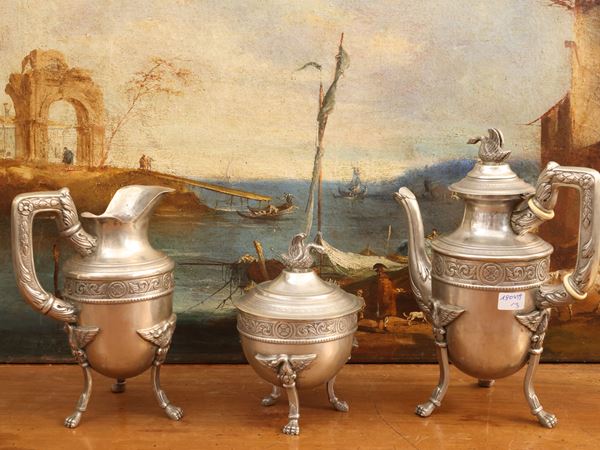 Silver tea service