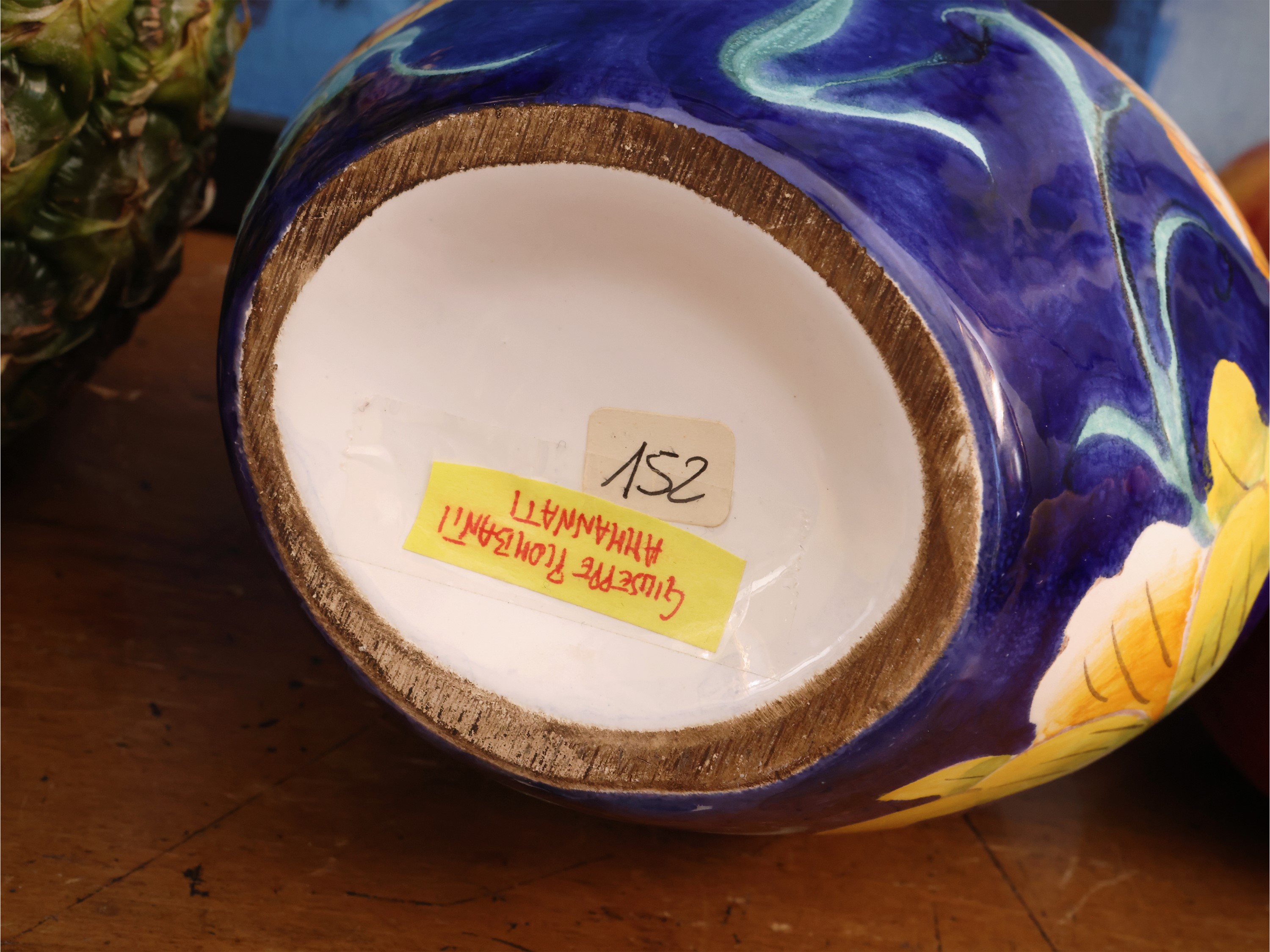 Giuseppe Piombanti Ammannati, Vaso in ceramica smaltata