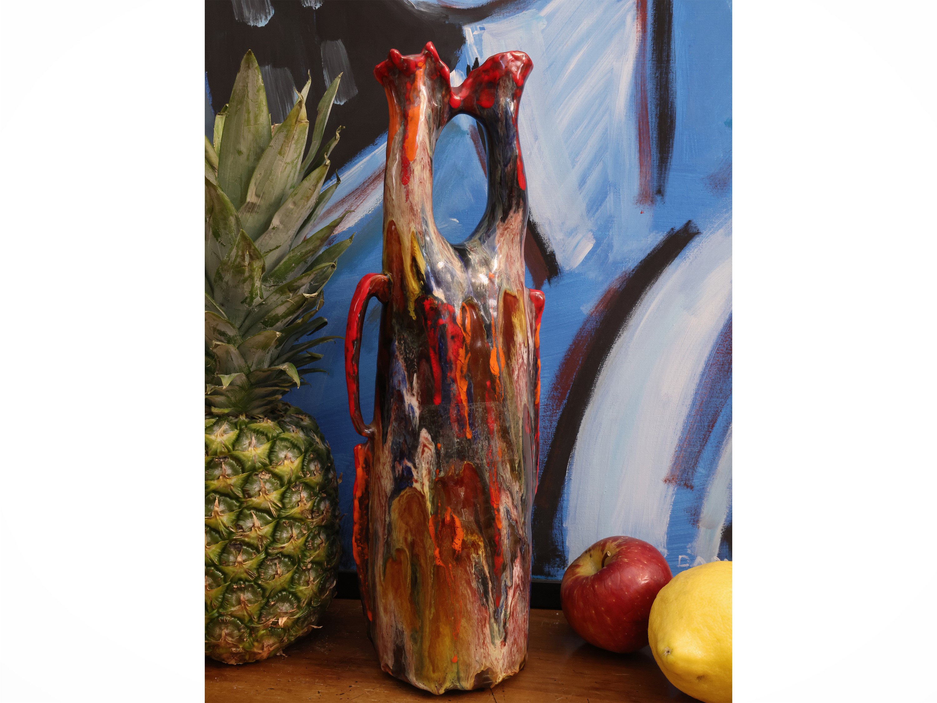 Armando De Santi, Vaso in ceramica smaltata