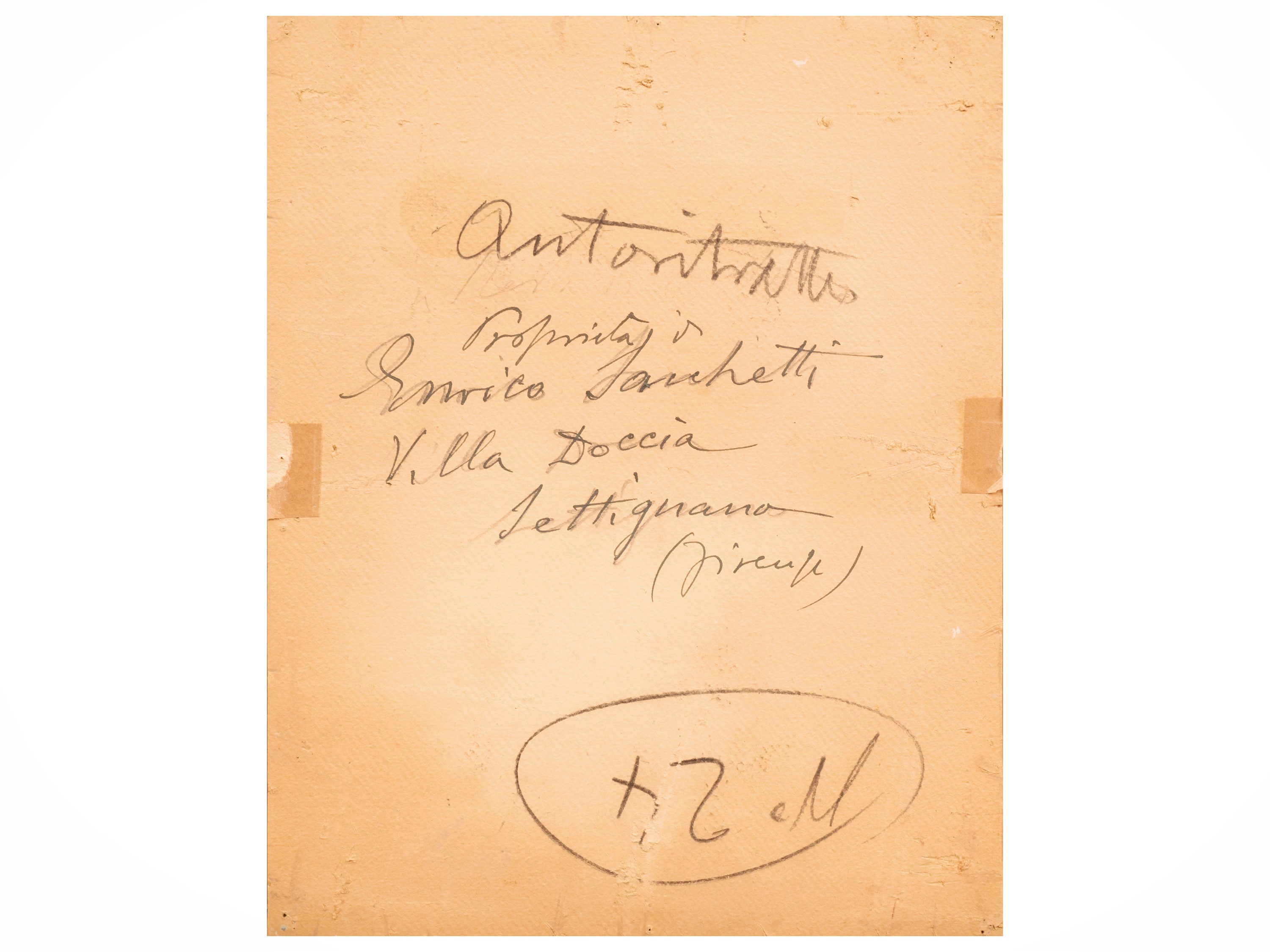 Enrico Sacchetti - Autoritratto, carboncino su carta applicata a cartone