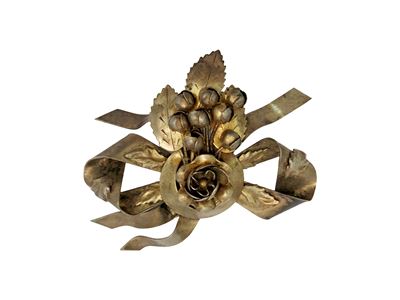 Hobé, Spilla a forma di mazzo di fiori in argento placcato