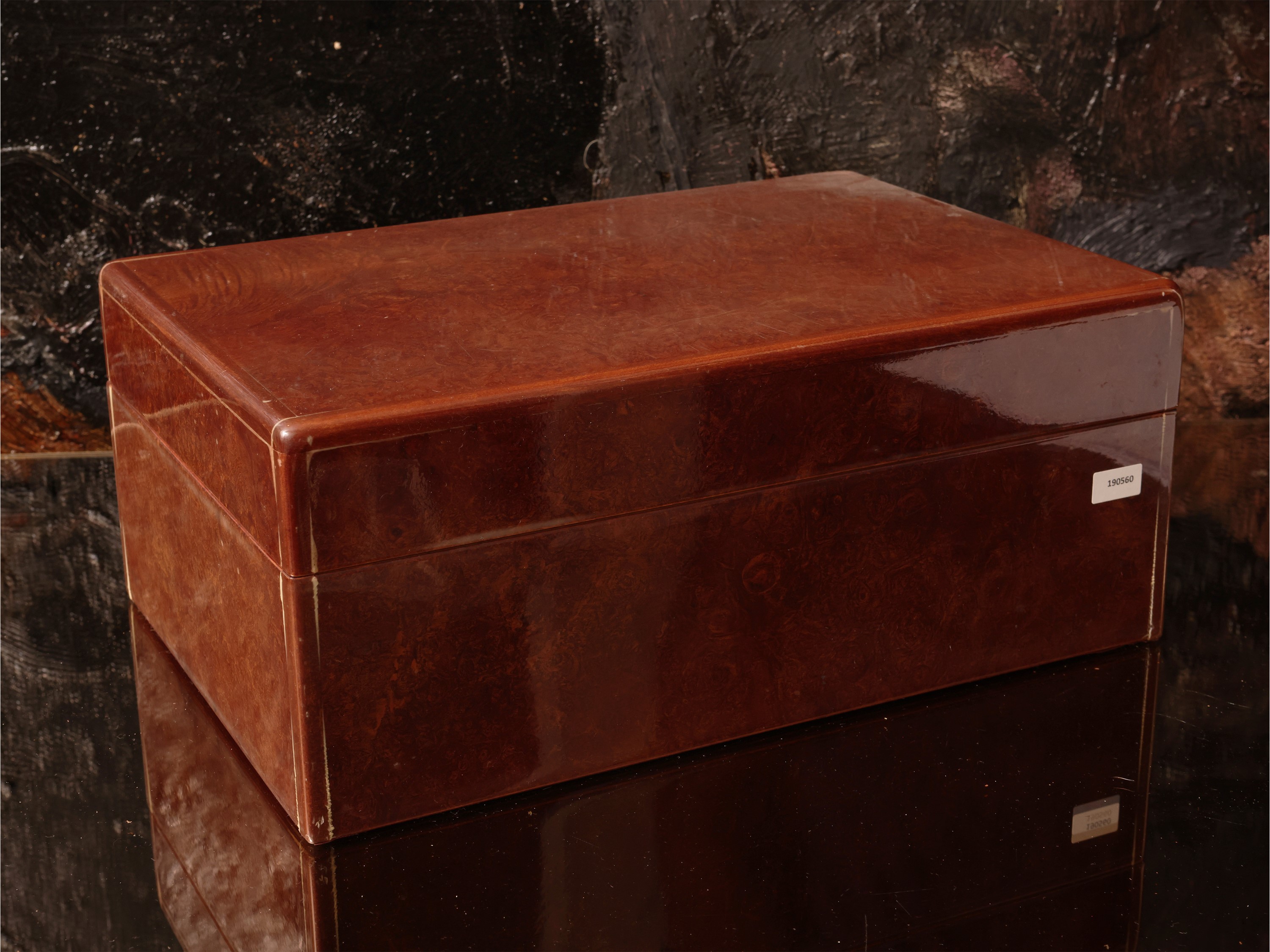 Scatola per sigari in radica, dimensioni 16×33×23 cm