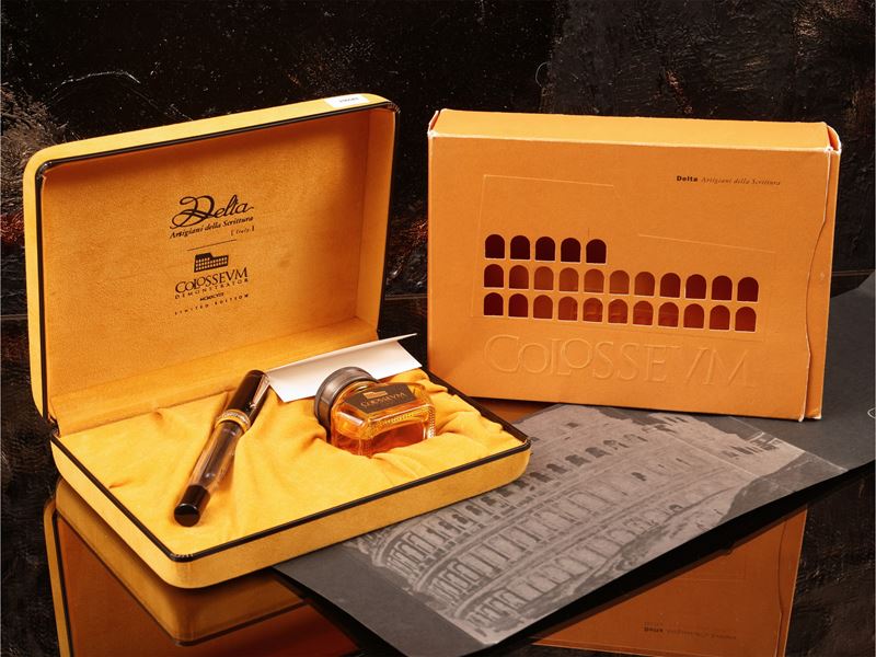 Set per scrittura con penna stilografica e flacone d’inchiostro, Colosseum