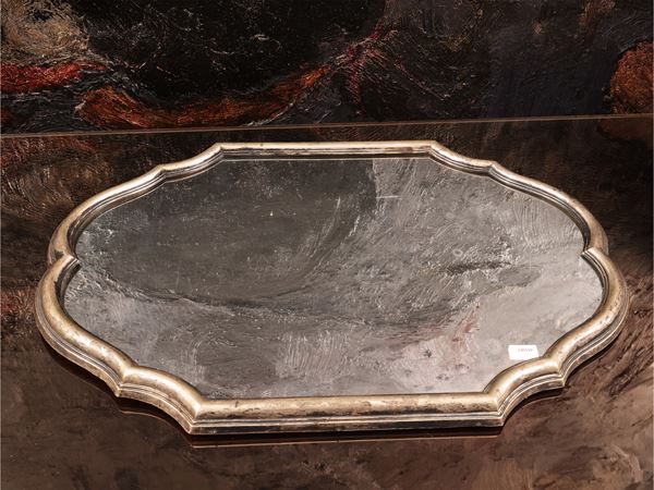Mirrored centerpiece tray with silver edge  - Auction The Modern House - Maison Bibelot - Casa d'Aste Firenze - Milano