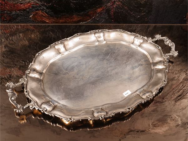 Vassoio a guantiera in argento  - Asta La casa moderna - Maison Bibelot - Casa d'Aste Firenze - Milano
