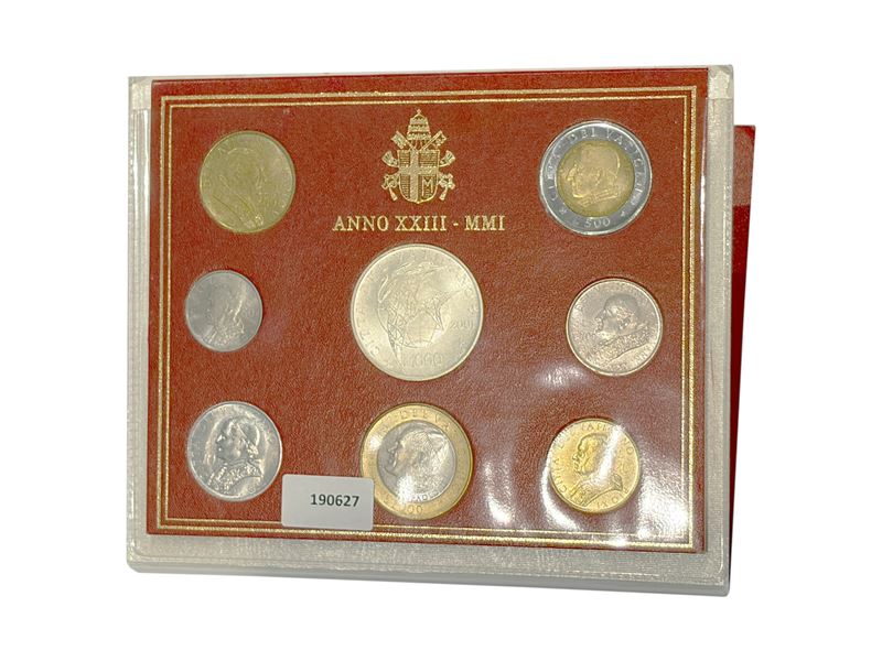 Vaticano 2001, Serie Completa Lire Divisionale Annuale Ufficiale