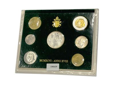 Vaticano 1996, Serie Completa Lire Divisionale Annuale Ufficiale