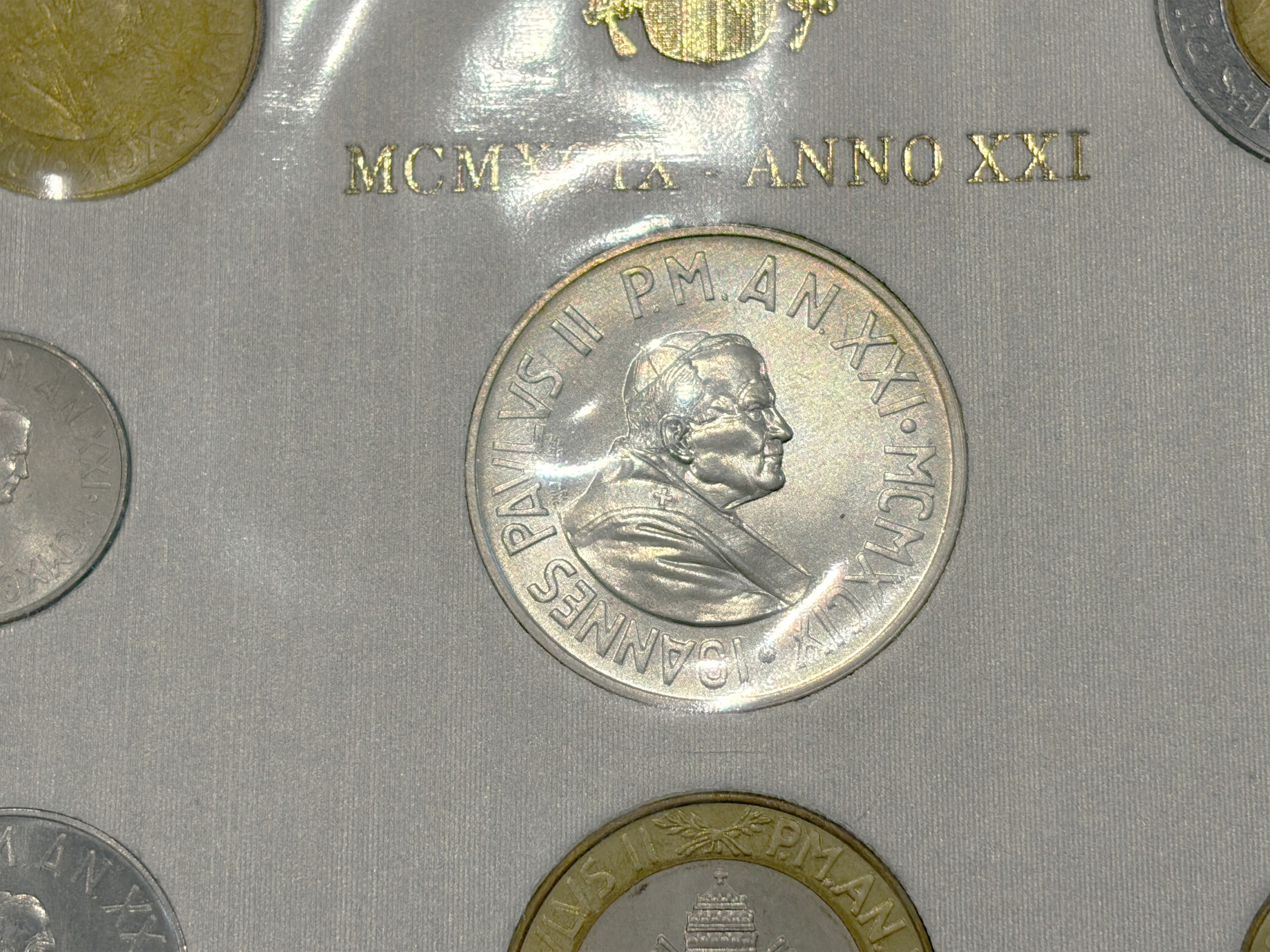Vaticano 1999, Serie Completa Lire Divisionale Annuale Ufficiale