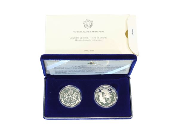 San Marino 1998, Diptych silver coins