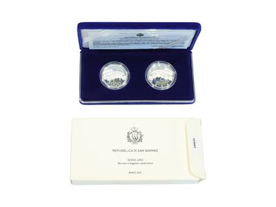 San Marino 2001, Dittico Monete in Argento