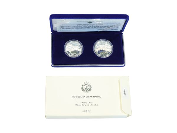 San Marino 2001, Dittico monete in argento