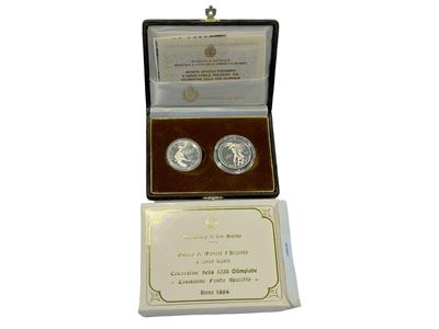 San Marino 1984, Dittico Monete in Argento a Corso Legale
