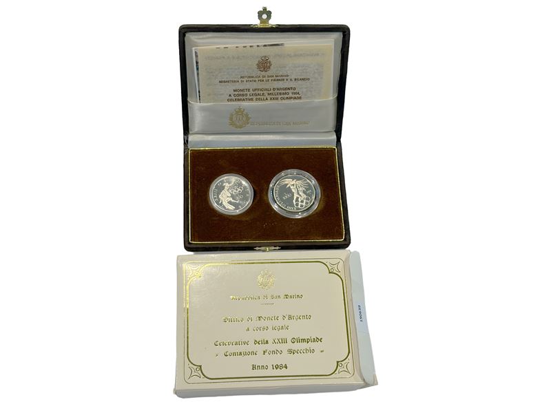 San Marino 1984, Dittico Monete in Argento a Corso Legale